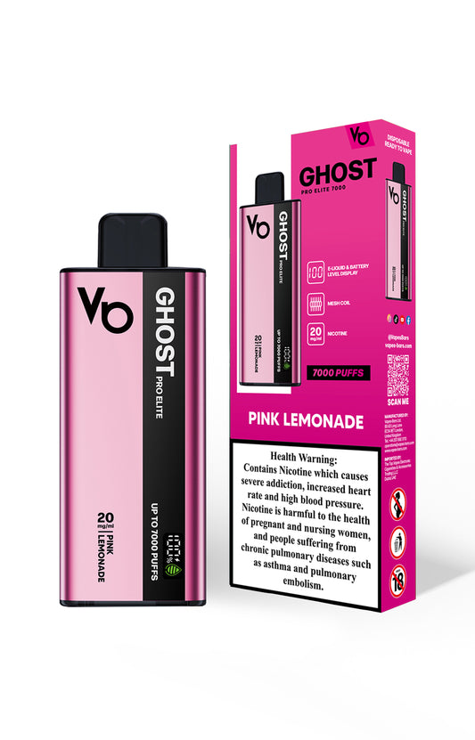Vapes Bars Ghost Pro Elite 7000 Puffs Disposable Vape 20mg
