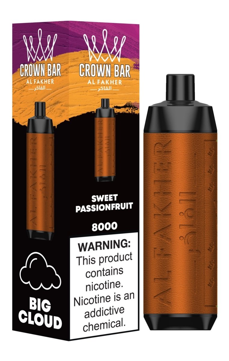 Al Fakher - Al Fakher Crown Bar 8000 Puffs Disposable Vape Box of 10 - theno1plugshop